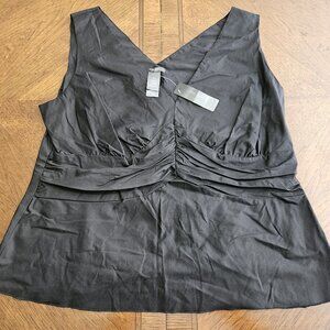 NWT Bisou Bisou Black Dressy Top
